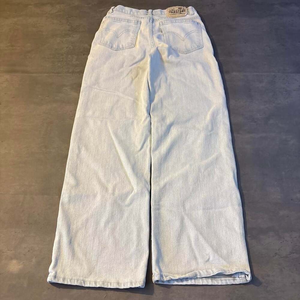 Levi's SilverTab Wide Leg Light Blue Jeans Size 12 Reg